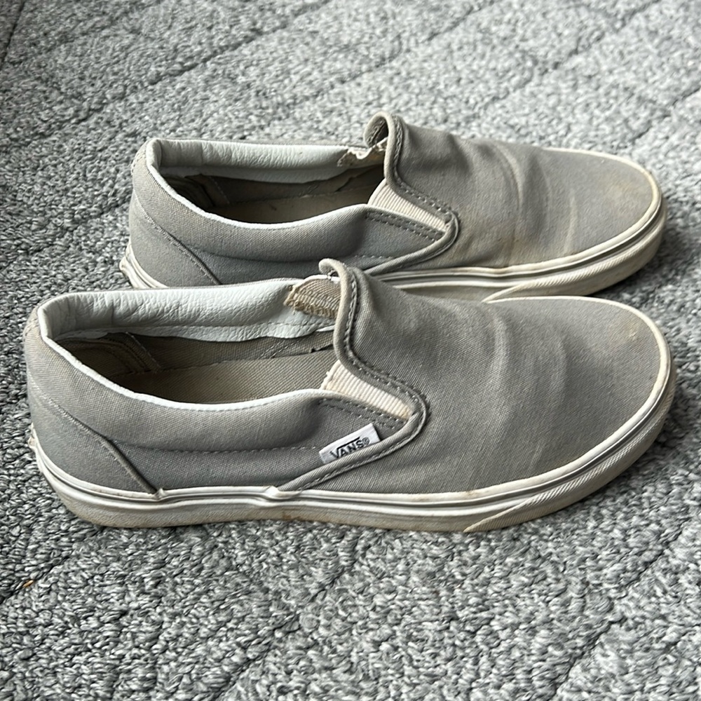 Vans grey canvas sneakers